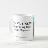 失望のクリーブランドはマグを遊ばします コーヒーマグカップ (正面左)