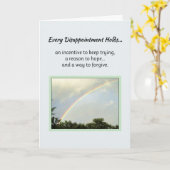 失望は…… カード (黄色い花)