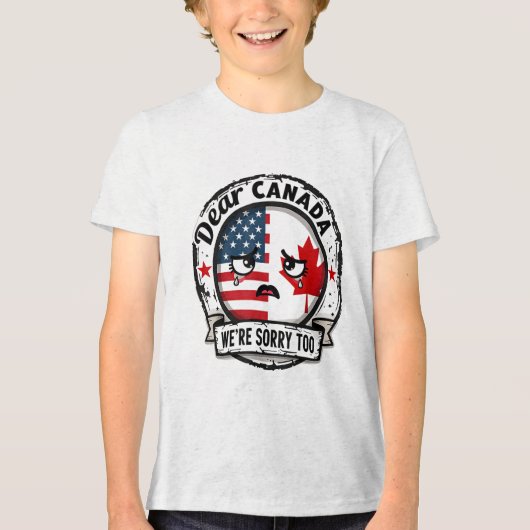 失望愛アメリカ親愛カナダは トライブレンドＴシャツ (正面)
