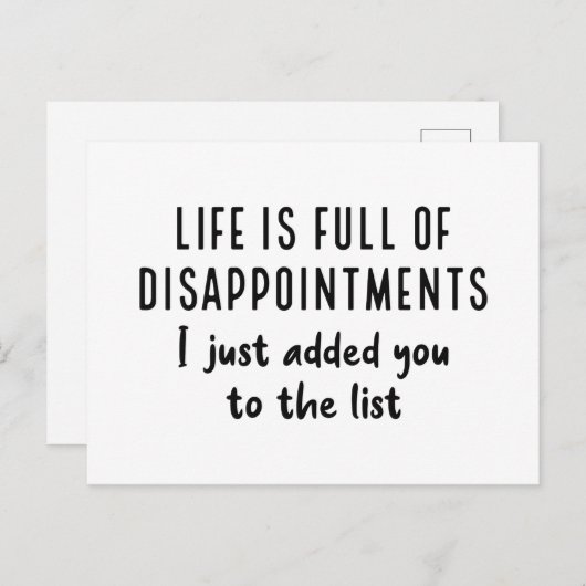 失望 ポストカード (正面/裏面)