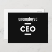 失業中のCEO Tシャツ – ギフトfor起業家 ポストカード (正面/裏面)