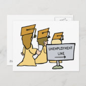失業問題を卒業する 案内ポストカード (正面/裏面)