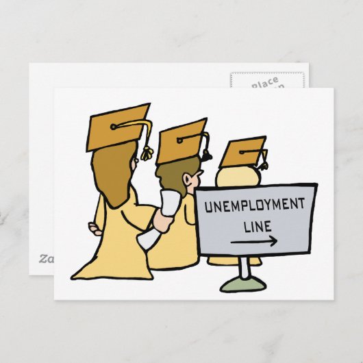 失業問題を卒業する 案内ポストカード (正面/裏面)