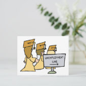 失業問題を卒業する 案内ポストカード (スタンド正面)