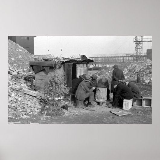 失業者とホームレス1938 ポスター (正面)