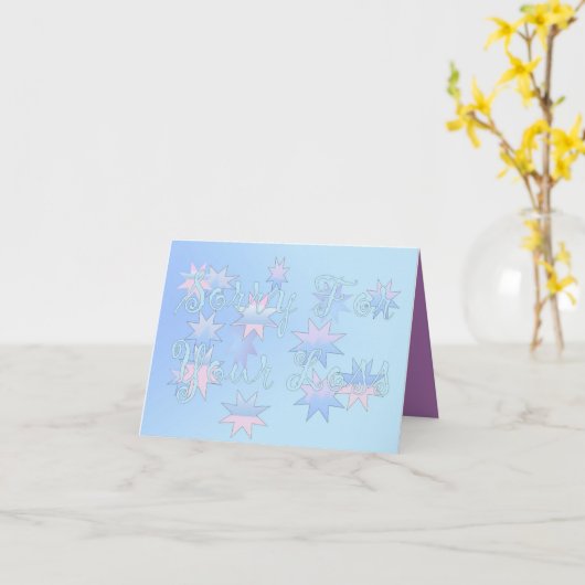 失礼しました カード (黄色い花)