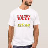 失礼じゃないもん Tシャツ (正面)