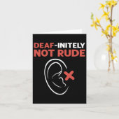 失礼じゃない。Aslハンドサイン言語ろうプライド カード (黄色い花)