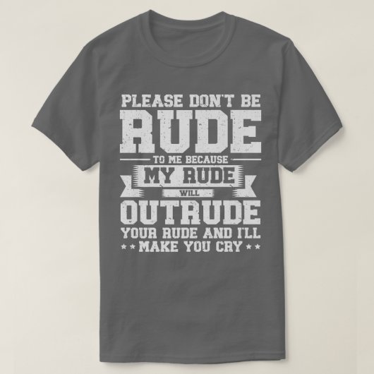 失礼だから失礼しないでくれ Tシャツ (デザイン正面)