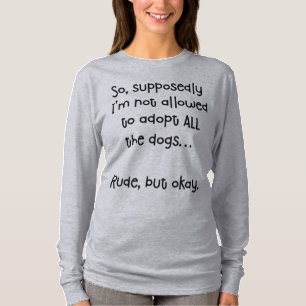 失礼だがTシャツおもしろいは犬を採用する Tシャツ