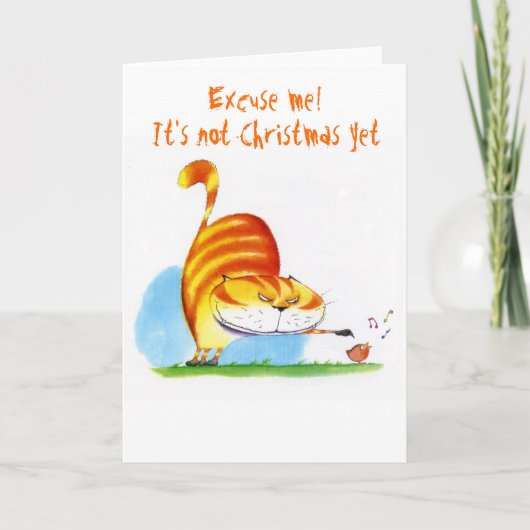 失礼だ！まだクリスマスじゃない シーズンカード (正面)