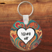 失礼なおもしろいハートデザイン!@#$ キーホルダー (裏面)