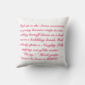 失礼なおもしろいレトロピンナップガールおもしろい引用文物語 クッション (裏面)