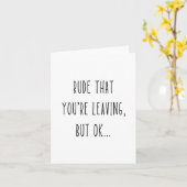 失礼ながらあなたが去る | 新しい仕事 | 引退 カード (黄色い花)