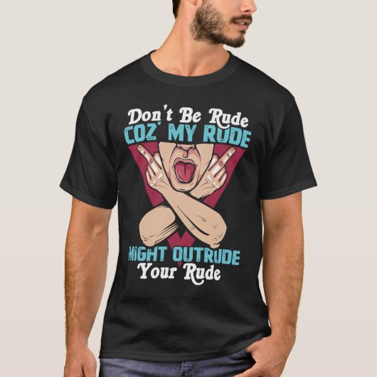 失礼ながら私の外へ出て行かないで下さい Tシャツ (正面)