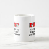 失礼なことを言う面白いマグカップ コーヒーマグカップ (中央)