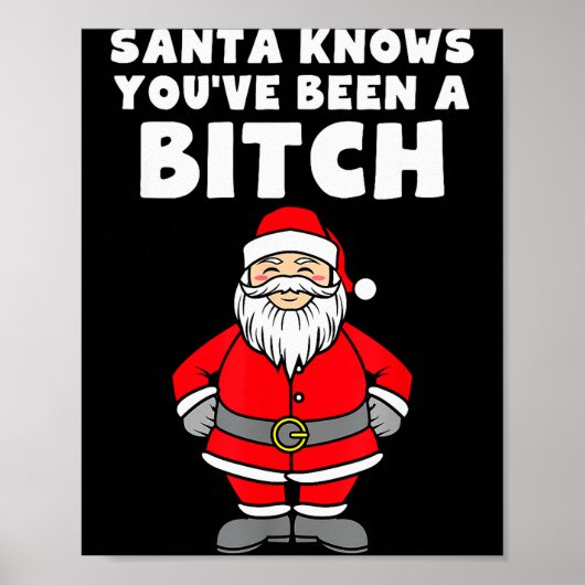 失礼なクリスマスを過ごしたことはサンタも知っている ポスター (正面)