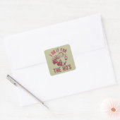 失礼なクリスマス顔私はHo'sのためにそれを行う スクエアシール (封筒)