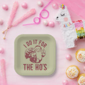 失礼なクリスマス顔私はHo'sのためにそれを行う ペーパープレート (パーティー)