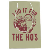 失礼なクリスマス顔私はHo'sのためにそれを行う ミディアムペーパーバッグ (正面)