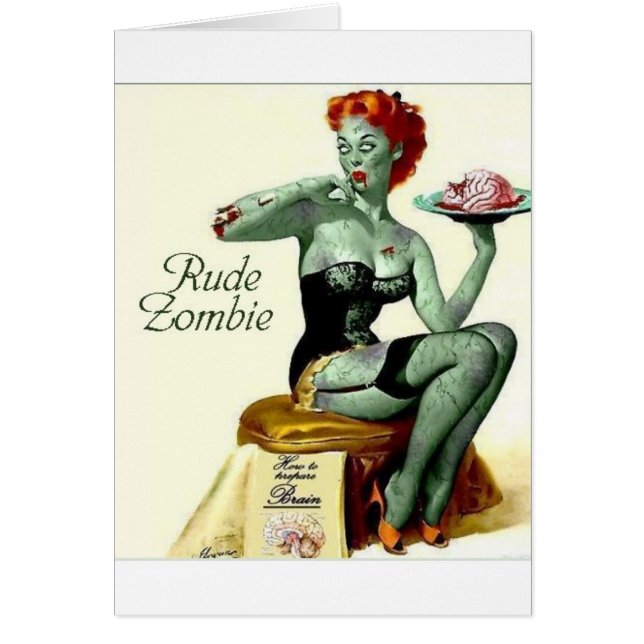 失礼なゾンビ"最初のかみ傷" (正面)