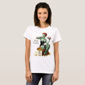 失礼なゾンビ"最初のかみ傷" Tシャツ (正面フル)