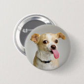 失礼なチワワボタン 缶バッジ (正面&裏面)