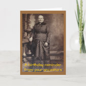 失礼なヴィンテージおもしろいハッピーバースデー カード (正面)