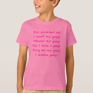 失礼な女の子-子馬 Tシャツ