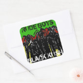 失礼な少年ブラッククッシュ スクエアシール (封筒)