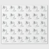 失礼な幽霊ハロウィーン ラッピングペーパー (フラット)