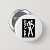 失礼な男の子のゾンビ 缶バッジ (正面&裏面)