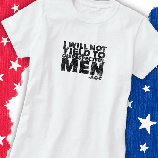 失礼な男性に屈しない Tシャツ