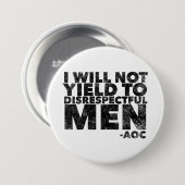 失礼な者には譲らぬ 缶バッジ (正面&裏面)