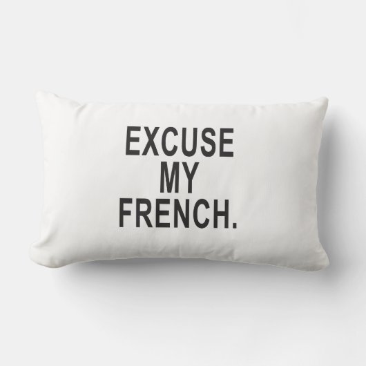 失礼フランスの ランバークッション (正面)