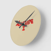 失礼 ラウンド壁時計 (傾斜)