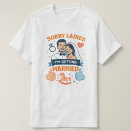 失礼、レディース - 僕、結婚します Men's T‑Shirt Tシャツ