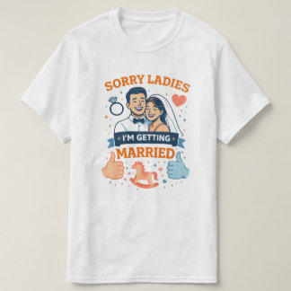 失礼、レディース - 僕、結婚します Men's T‑Shirt Tシャツ