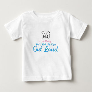 失礼、目を大きく瞑ってしまいましたか? ベビーTシャツ