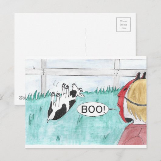 失神ヤギ ポストカード (正面/裏面)