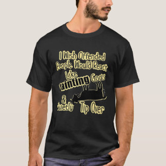 失神ヤギ 転倒 Tシャツ
