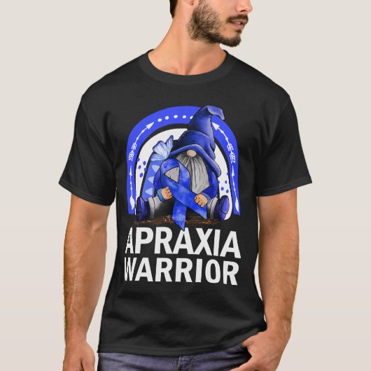 失行戦士格言レインボー失行認識度 Tシャツ (正面)