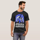 失行戦士格言レインボー失行認識度 Tシャツ (正面フル)