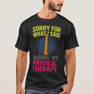 失言の謝罪 - 面白い理学療法 Tシャツ