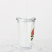 失読症おもしろい引用文失読症ユーモアスイカ アクリルタンブラー (右)
