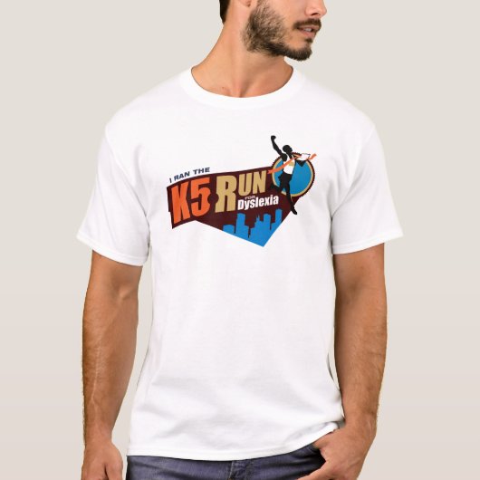 失読症のために走られるK5 Tシャツ (正面)