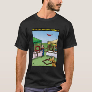 "失読症の農家の市場" Tシャツ