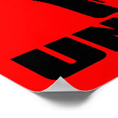 失読症アンティおもしろいーポスターサイン ポスター (角)