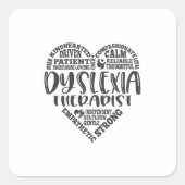 失読症セラピスト,失読症,失読症 スクエアシール (正面)