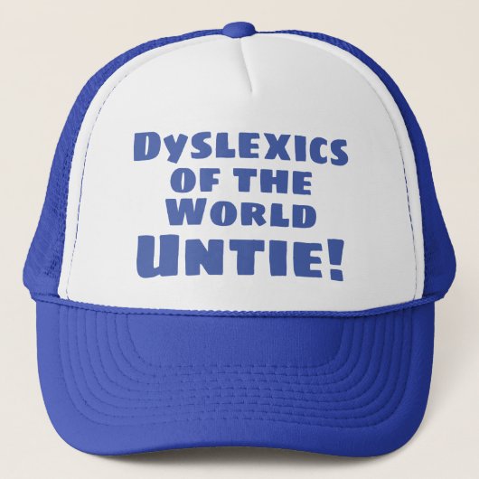 失読症テーマ キャップ (正面)